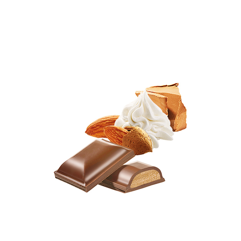Heilemann Mandel-Sahne-Nougat in Edelvollmilch-Schokolade Stücke