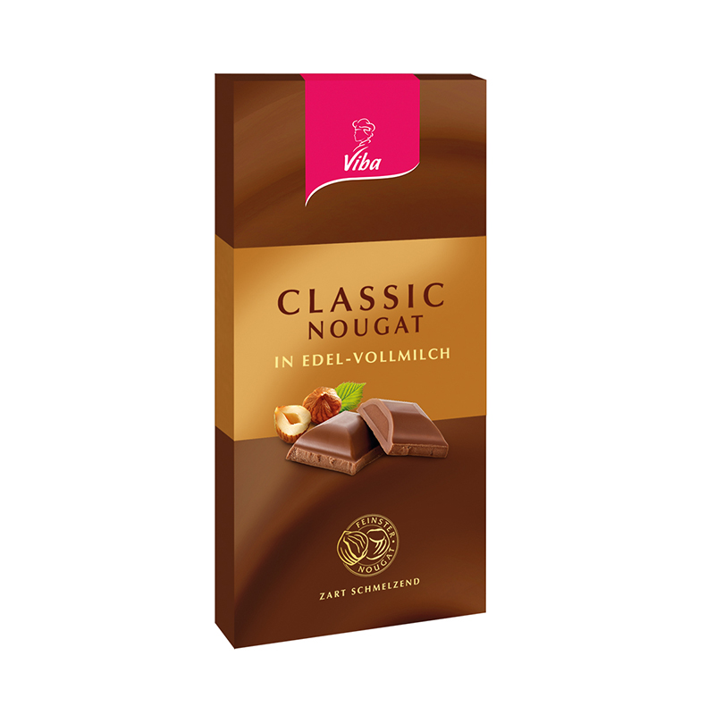 Viba Nougat-Tafelschokolade Classic, 100 g