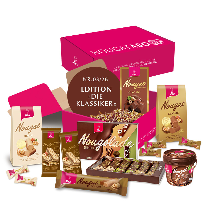 Viba Nougat-Abo Box Edition 03 / 26 DIE KLASSIKER, 1070 g