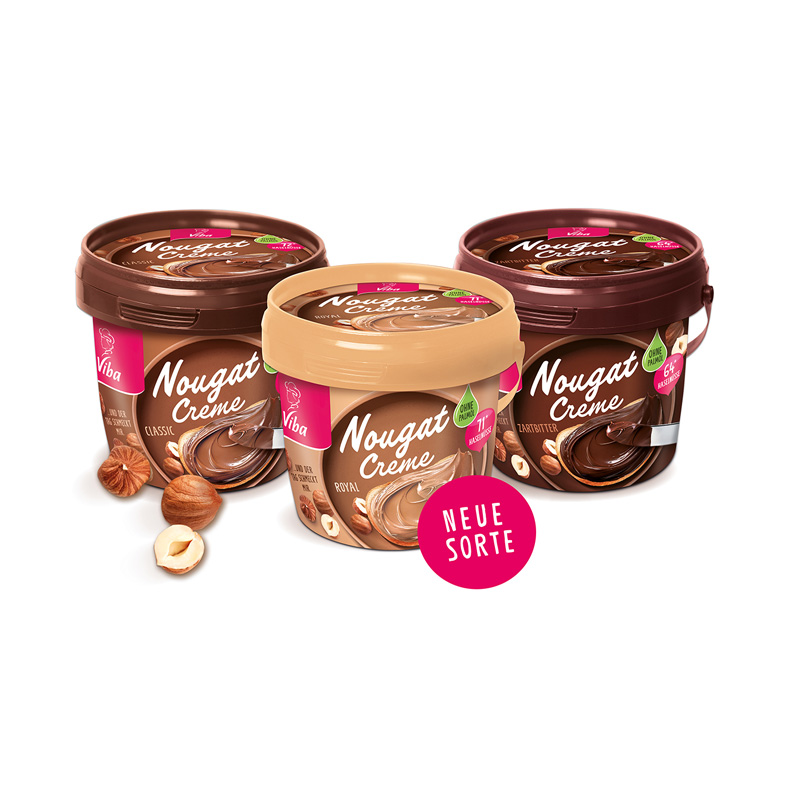 Viba Nougat Creme alle drei Sorten - Royal, Classic und Zartbitter