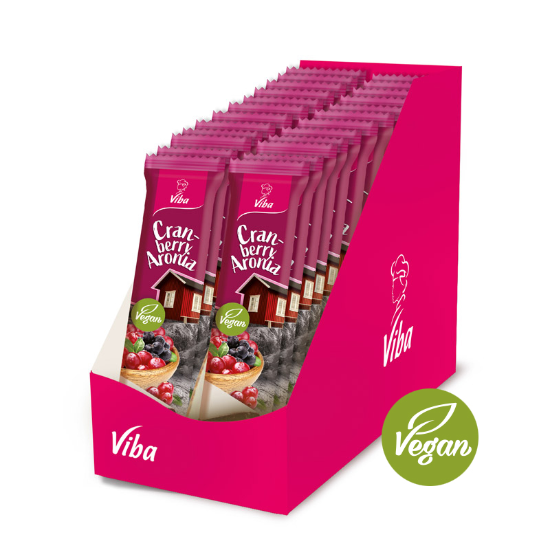 Viba Genussriegel Cranberry-Aronia, 24 x 35 g