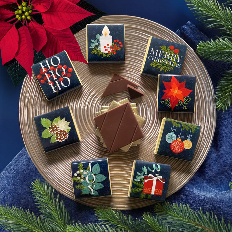 Heilemann Tisch-Adventskalender "HO HO HO" Täfelchen