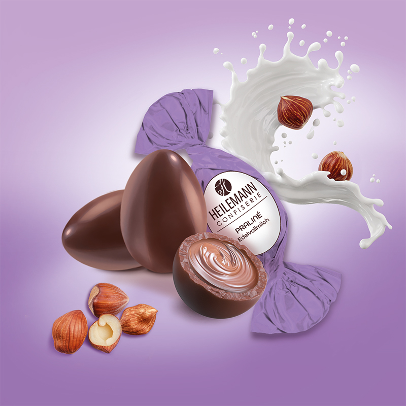 Heilemann Praliné-Ei - cremige Haslenuss Praliné Füllung