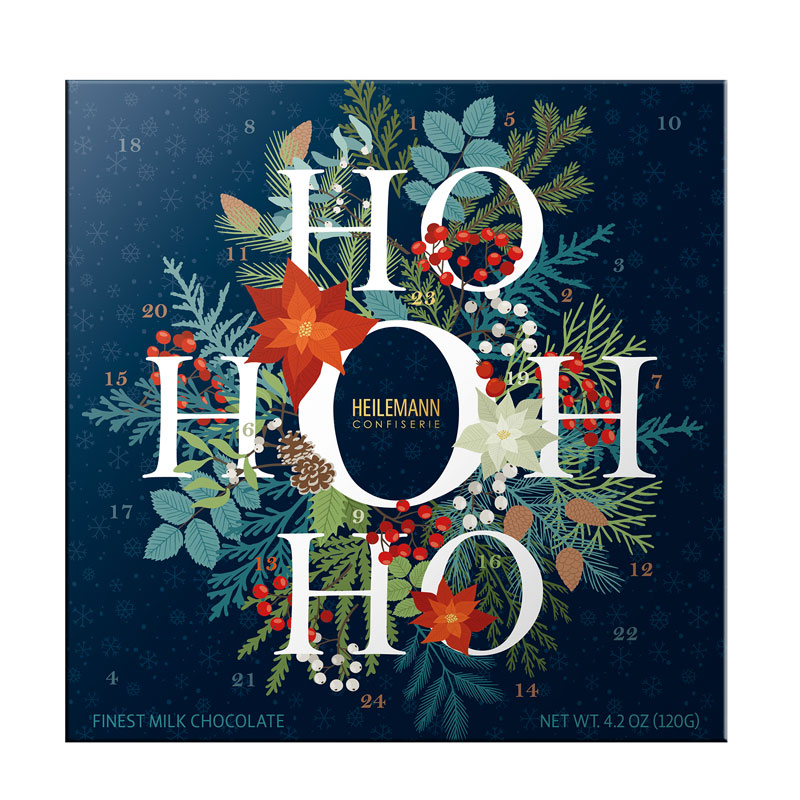 Heilemann Tisch-Adventskalender "HO HO HO", 120 g