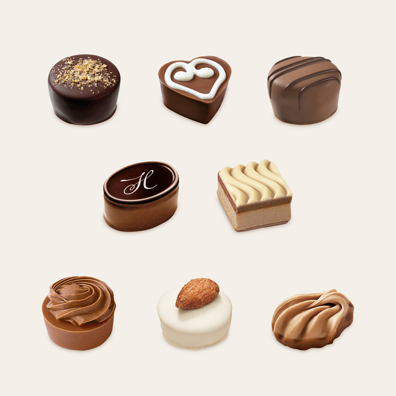 Heilemann Nougat Pralinen Komposition, 200 g, Inhalt