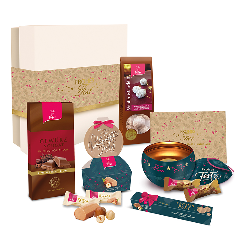 Viba Geschenkbox Frohes Fest, 350 g