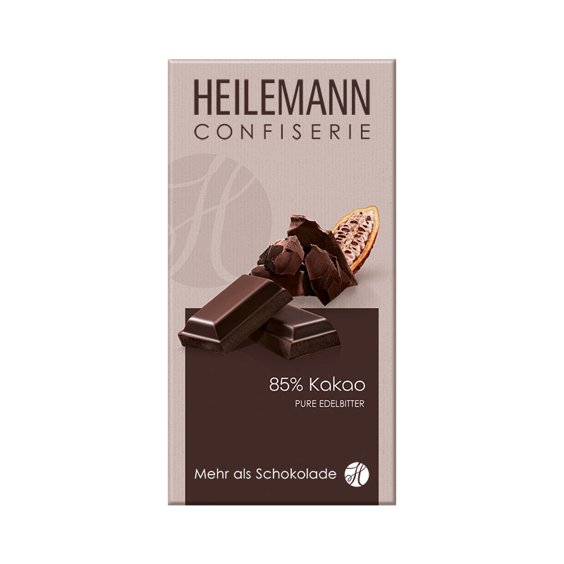 Heilemann 85% Kakao Edelbitter-Schokolade