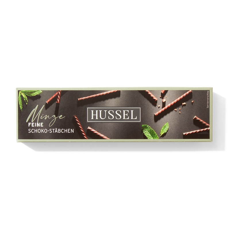 Hussel Feine Schoko-Stäbchen Minze, 75 g