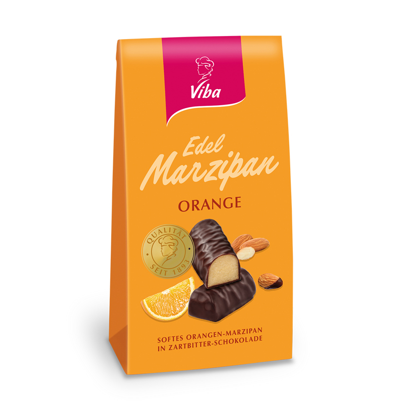 Viba Edel Marzipan Orange Mini Beutel, 125 g