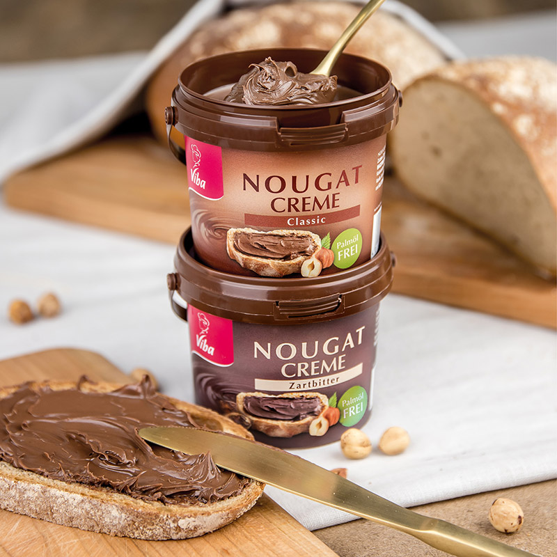 Viba Nougat Creme Classic und Zartbitter