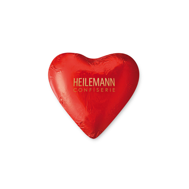Heilemann Rotes Geschenkherz Edelvollmilch, 30 g