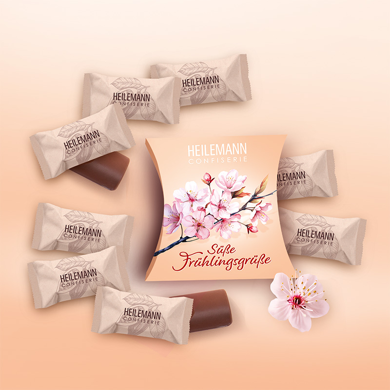 Heilemann Vollmilch Süße Frühlingsgrüße mit Schoko-Bits