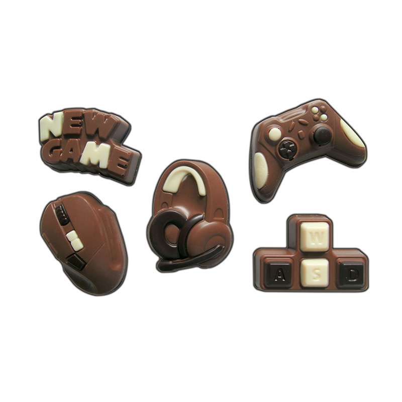 Computerspiel Figuren aus Schokolade