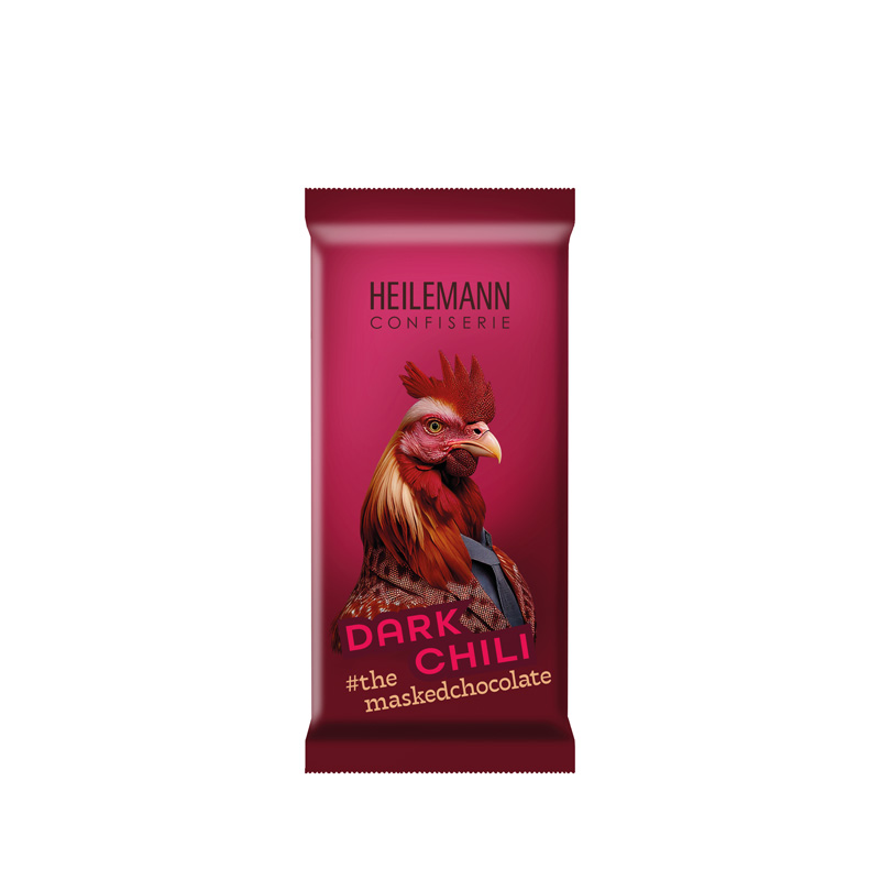 Heilemann "Dark Chili" Chili Edelbitter-Schokolade, 37 g