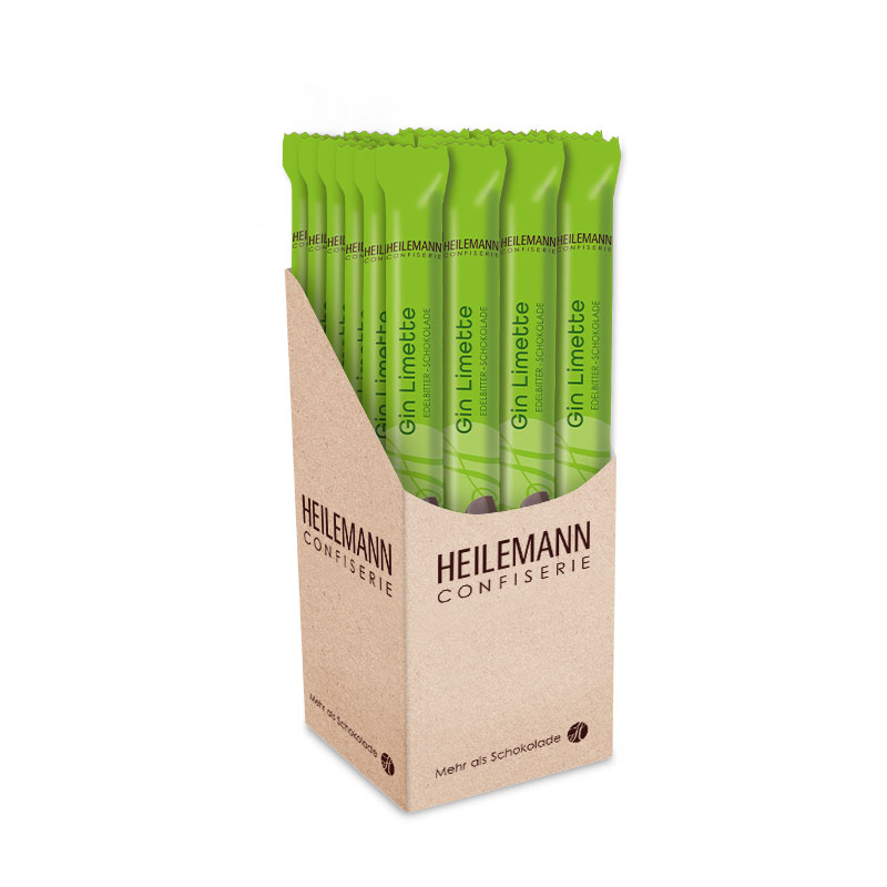 Heilemann Stick Gin-Limette Edelbitter-Schokolade, 24 x 40 g
