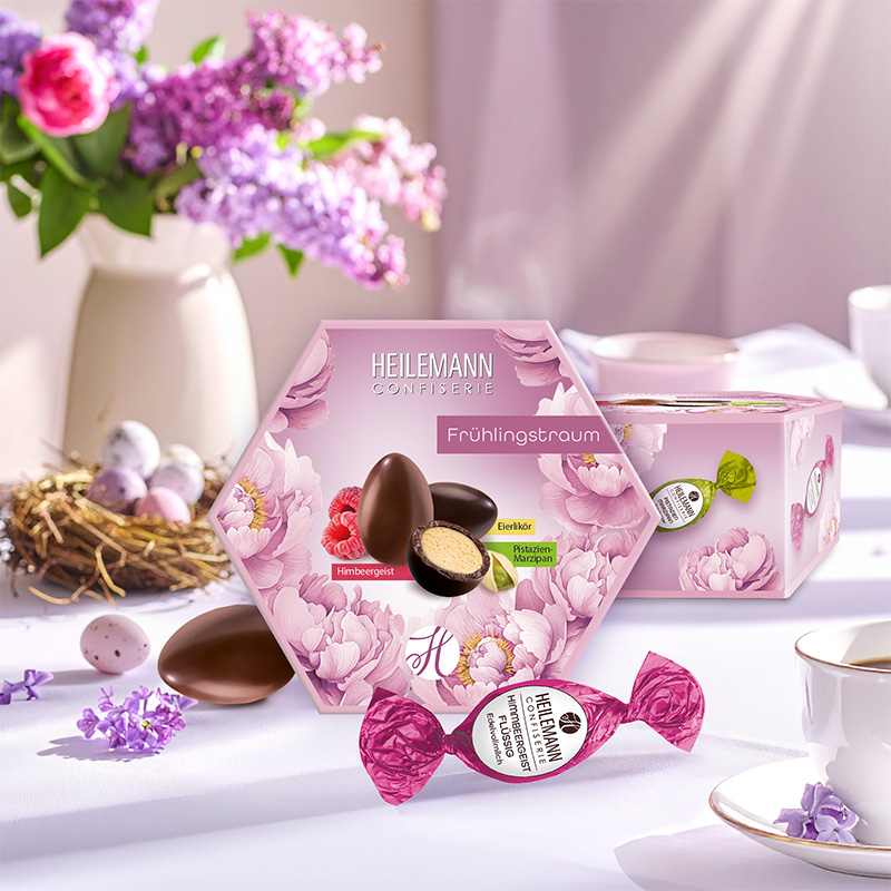Heilemann Frühlingstraum gefüllte Eier mit Alkohol Frühlingstisch
