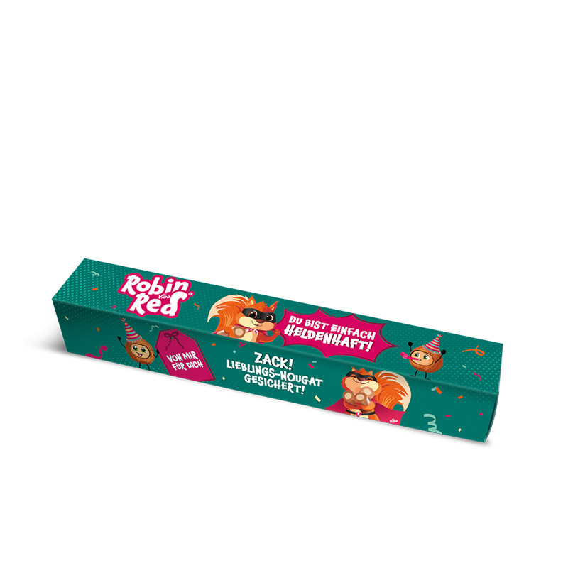Viba Robin Red Schicht-Nougat Grußstange, 30 g