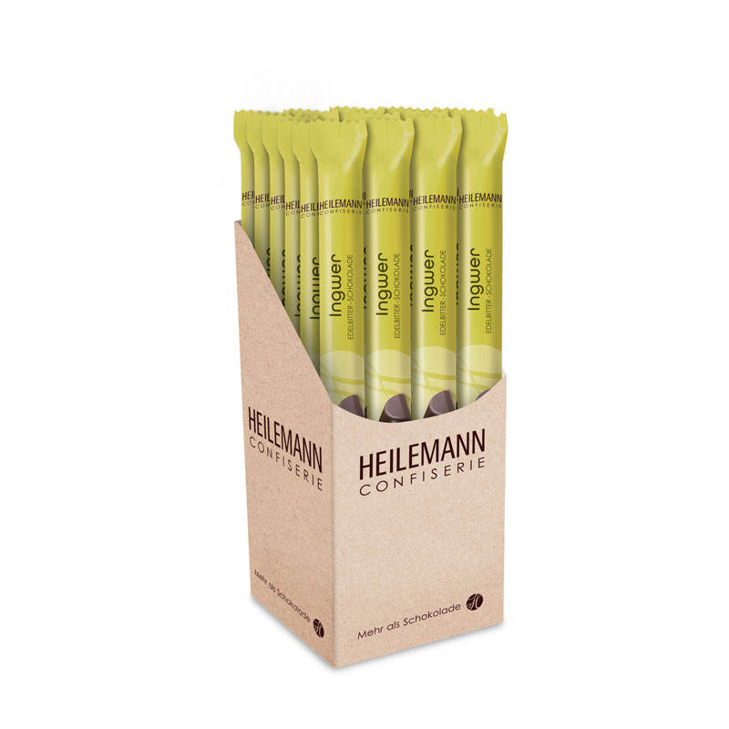Heilemann Stick Ingwer Zartbitter-Schokolade, 24 x 40 g