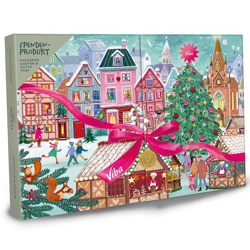 Viba Adventskalender "Weihnachtsmarkt", 245 g geschlossen