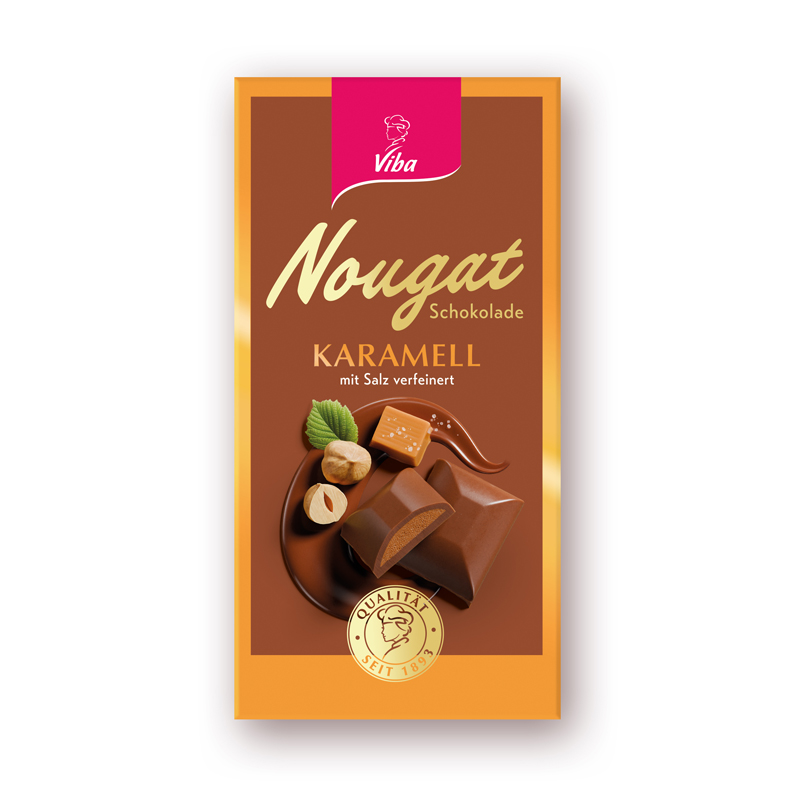Viba Nougat-Tafelschokolade Karamell Salz