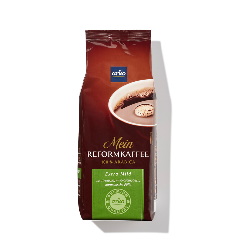 arko Reformkaffee extramild Softbag, gemahlen, 500 g
