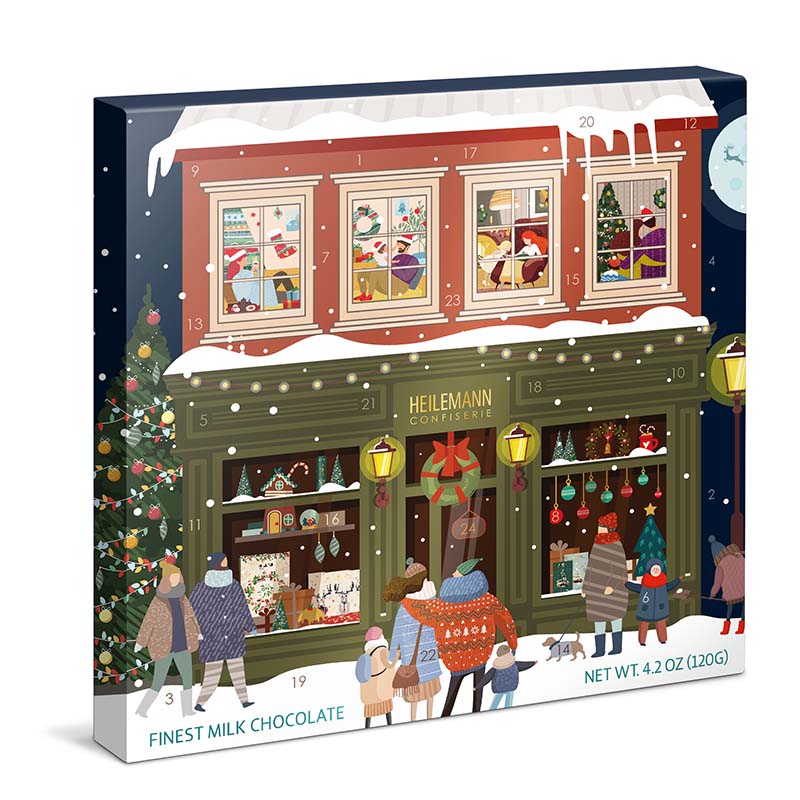 Heilemann Adventskalender Weihnachtshaus, 120 g