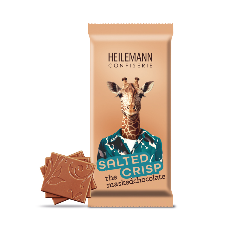Heilemann "Salted Crisp" Edelvollmilch-Schokolade mit Stückchen