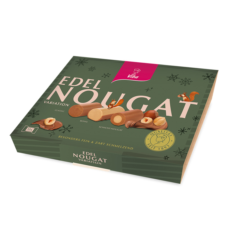 Viba Nougat Auswahl "Oh du Fröhliche", 130 g