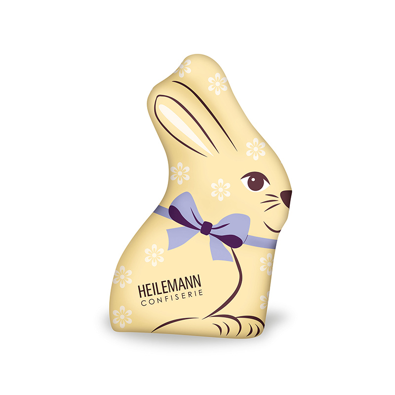 Heilemann Buntes Osterhäschen Edelvollmilch, gelb