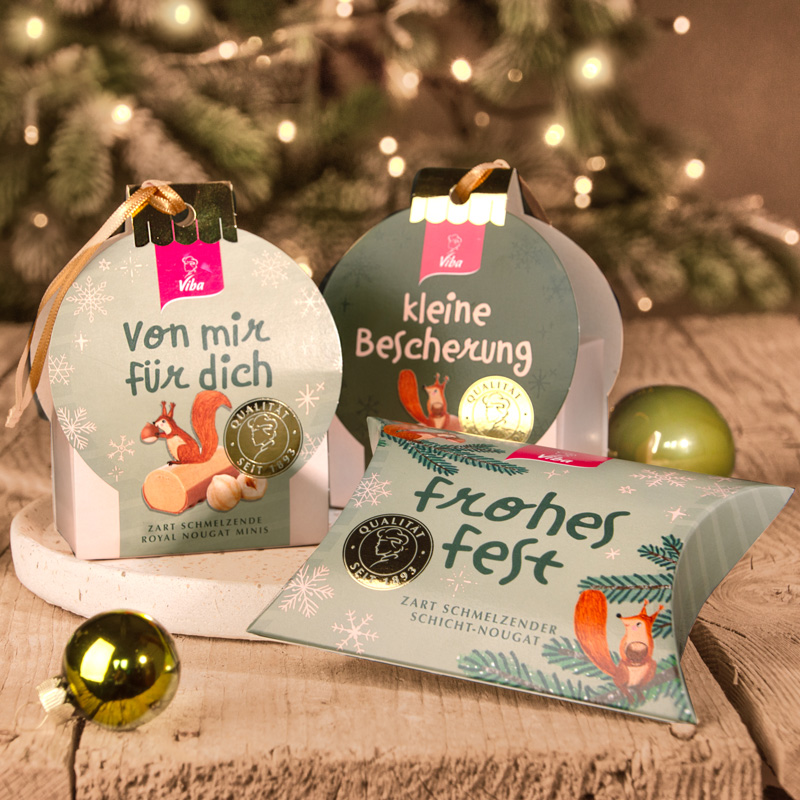 Viba Kissenschachtel "Frohes Fest"