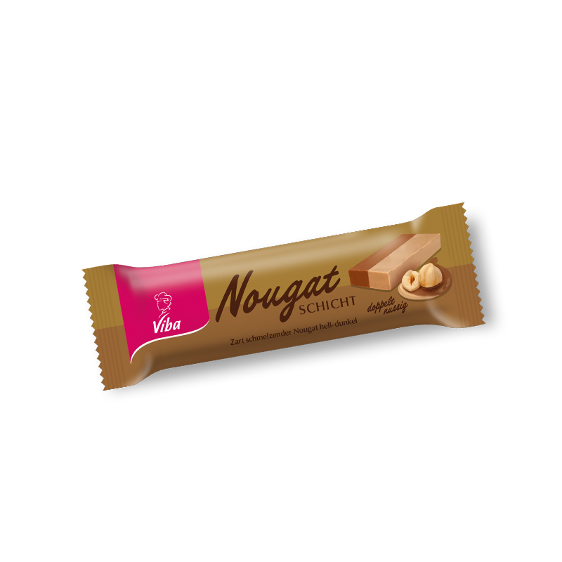 Viba Schicht-Nougat Riegel, 40 g