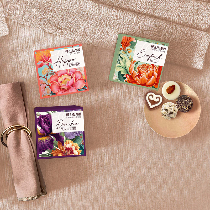 Heilemann Pralinen "Danke von Herzen" mit Pralinen ohne Alkohol
