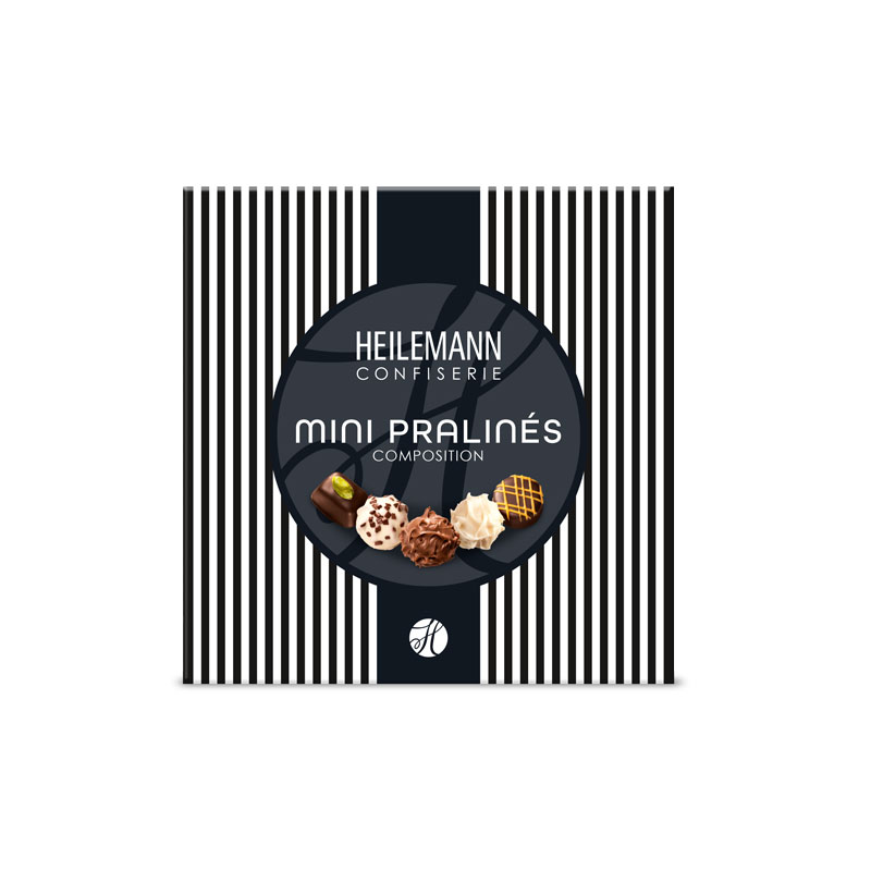Heilemann Minis Pralinen Komposition schwarz, 91 g