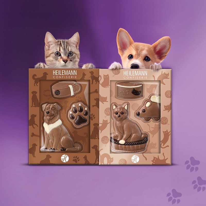 Heilemann Geschenkpackung Hund und Katze - für DogDads & CatMoms