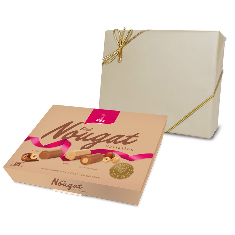 Viba Nougat Variation als Geschenk, 130 g