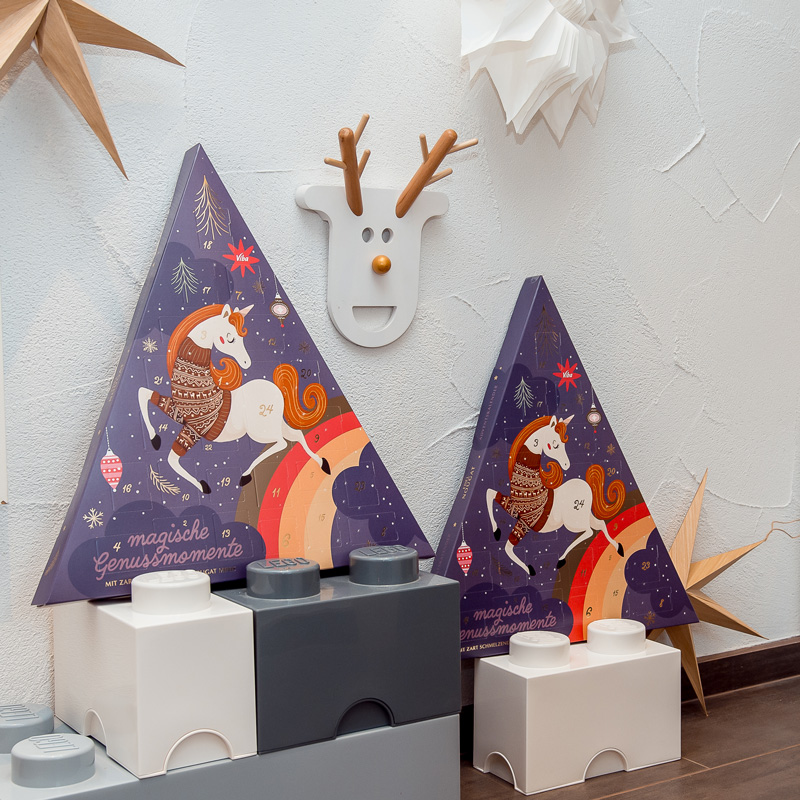 Adventskalender Einhorn im Kinderzimmer